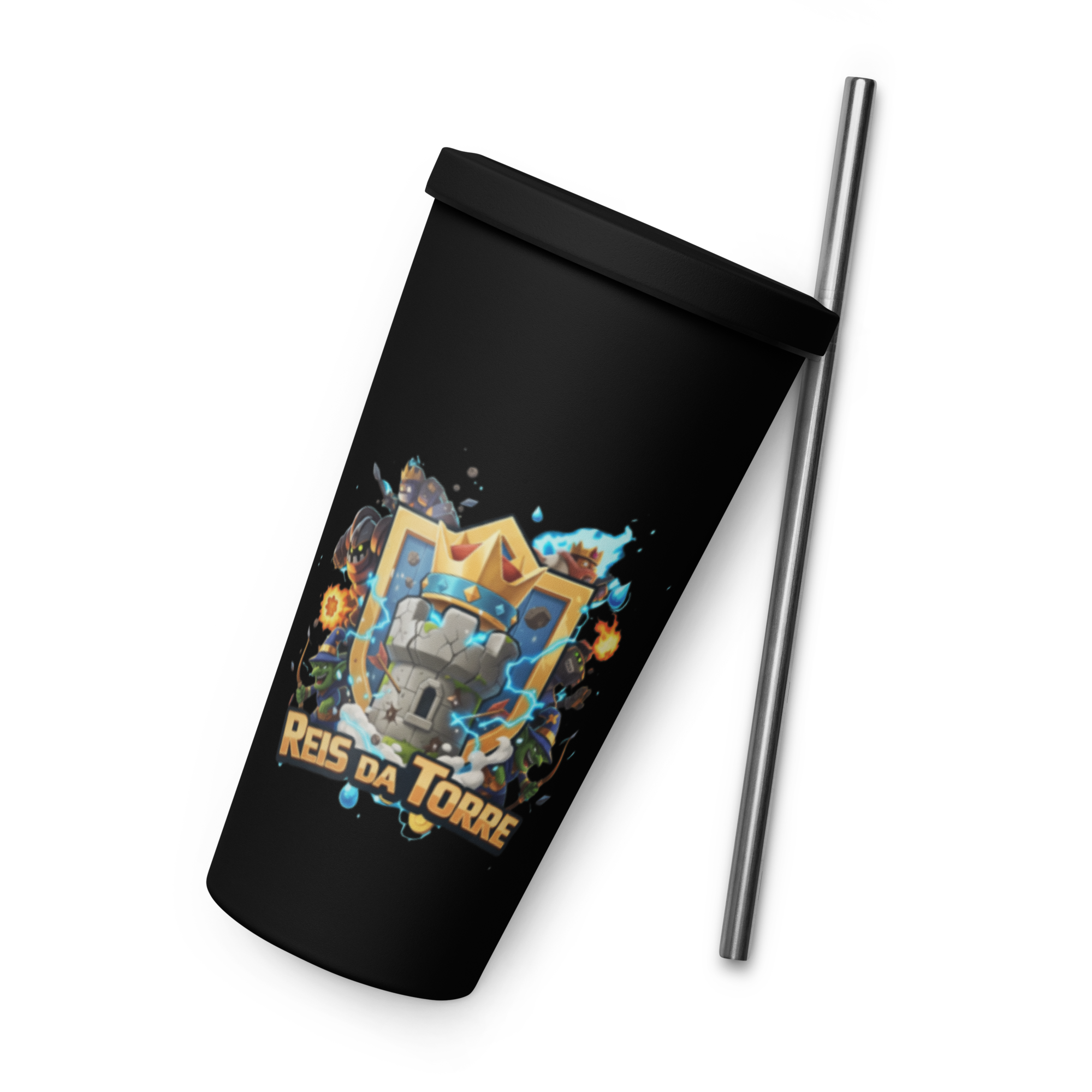 Copo Tumbler Oficial Reis da Torre Preto