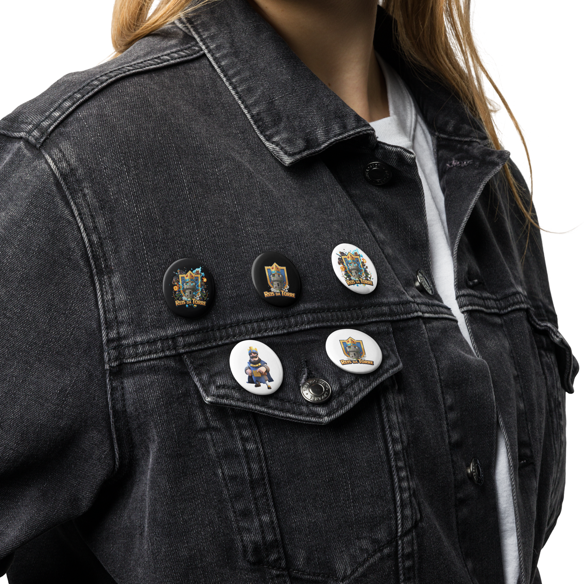 Kit de Bottons Oficiais Reis da Torre (Kit com 5 unidades)